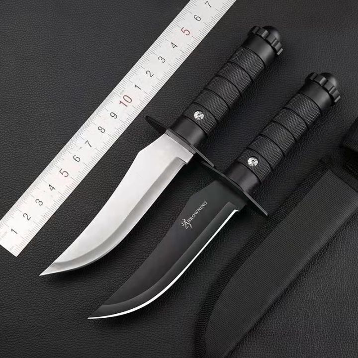 knife-y7-318-มีดเดินป่าด้ามตรง-11-5-นิ้ว-มีดแคมป์ปิ้ง-ฟรีซองเก็บมีดอย่างดี