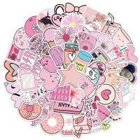 10/30/50PCS Pink Dudu Cute Girl Heart Graffiti Personality Trend Guitar Sticker Water Cup Computer Suitcase Sticker Wholesale Stickers