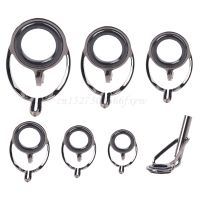 【CW】✙❡☫  Fishing Accessories 7Pcs Mixed Size Top Rings Rod Pole Repair Guides Eyes Sets