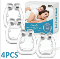 4/8pcs ซิลิโคนแม่เหล็ก Anti Snore คลิปจมูกหยุดกรนถาดนอน Anti Snoring Clip Sleeping Aid Apnea Guard Night อุปกรณ์-Souyine