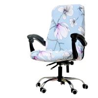 【CW】 Modern Computer Chair Cover for 60-70cm Chair Back Medium Size Stretch Elastic Office Chair Cover Washable Removeable Slipcovers