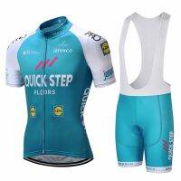 ZZOOI Quick Step TEAM Cycling Jersey Gel Pad Bike Shorts Suit Ropa Ciclismo Mens Summer Quick-dry PRO BICYCLING Maillot Culotte 9D Gel