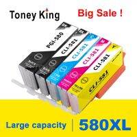 Toney King เข้ากันได้กับ Cli581 Pgi580หมึกสำหรับแคนนอน PGI 580 PGBK CLI 581 Bk/c/m/pbk XL สำหรับ PIXMA TS8150 TS8151 TS8152 TS9150