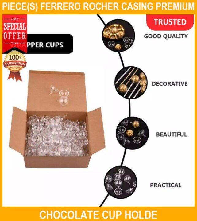 100 PIECE(s) Ferrero Rocher Casing Premium Chocolate Cup Holder Lazada