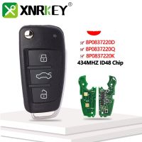 XNRKEY 3 Button Remote Car Key ID48 Chip 315/434Mhz for Audi A3 S3 A4 S4 TT 2005-2013 8P0837220D/Q/K 8X0837220D 8P0837220E/G