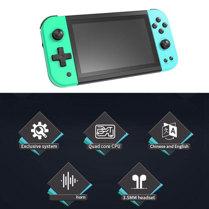 powkiddy-x51-handheld-game-console-5-inch-ips-hd-gba-64g-10-simulator-two-player-war-rocker-arcade-mini-portable-game-console