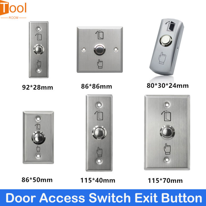 Stainless Steel Push to Exit Lock Release Button, Door Access