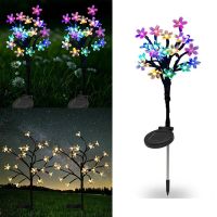 โคมไฟ20LED Solare Ghirlande Solari Luce Fiore Di Pesca Lampada Solare สายไฟ LED นางฟ้า Decorazioni Natalizie Da Giardino Per Esterni