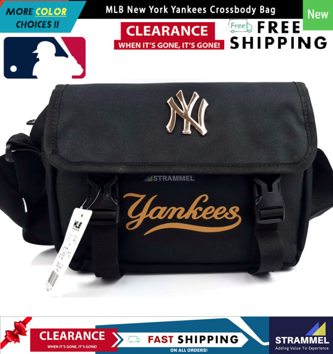 100% Authentic] New York Yankees Crossbody Shoulder Messenger Bag Black For  Travel Casual School College Office [Ready Stock]