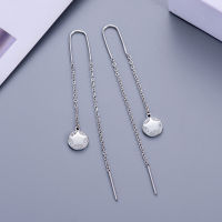 MUXUEYAN Long Tassel Pendent star round Hanging Drop Earring for women 925 Sterling Silver Jewelry gifts 2021 trend