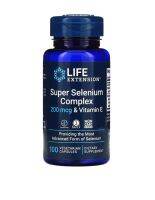 [ ซีลีเนียม + วิตามินอี ] Life Extension, Super Selenium Complex &amp; Vitamin E (200 mcg) x 100 แคปซูล (Vegetarian Capsules)