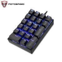 แฟชั่น,Rhe20 Motospeed K23 Numad Com Fio Teclado Numérico Mecânico Usb เกมแบ็คไลท์ Led คีย์บอร์ด Vermelho Interruptor รูปแบบ Interrupestendido Para Computadáteis