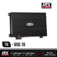 [ ของแท้ 100% ] MTX รุ่นTH 650.1D แอมป์คลาสดีรถยนต์ POWER AMP CLASS D กำลังขับ 1300w แอมพลิฟายเออร์โมโน รองรับSUBWOOFER ได้หลากหลายด้วยการโหลดที่ต่ำถึง 1โอห์ม