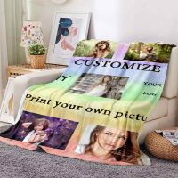 Best Selling 2023 Custom Blanket Flannel Blanket Personalized Photo Fleece Sofa Blankets Customized DIY Print Dropshipping Gift