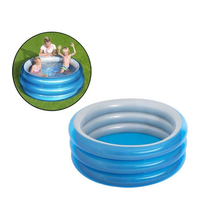 Pool for Kids, Inflatable Kiddie Pool, Blow UP Swimming Pool for Outdoor, Backyard, Above Ground