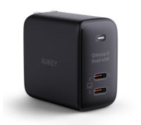 AUKEY PA-B4T Omnia II Duo 45W 2Port PD Charger with GaN Power Tech Black CEP-001215