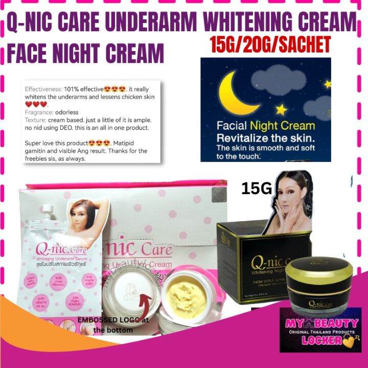 Qnic Care Underarm Whitening Cream 15grams Original from Thailand Best ...