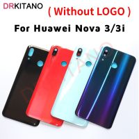 เหมาะสำหรับแผงเคสประตูแก้วด้านหลังกระจกฝาหลังปิดโทรศัพท์ Huawei Nova 3I เหมาะสำหรับ Huawei Nova 3ฝาหลังปิดโทรศัพท์พร้อมอะไหล่กล้อง