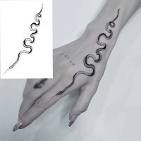 hot！【DT】✤﹊✆  1PC Small Snake Temporary Sticker Men Hand Fake Tatto Flash Decal Tatoo