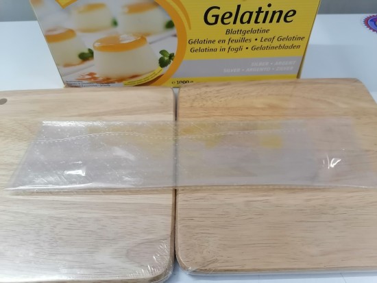 Lẻ 5 lá lá gelatin dùng cho thực phẩm germany gelita silver gelatine leaf - ảnh sản phẩm 1