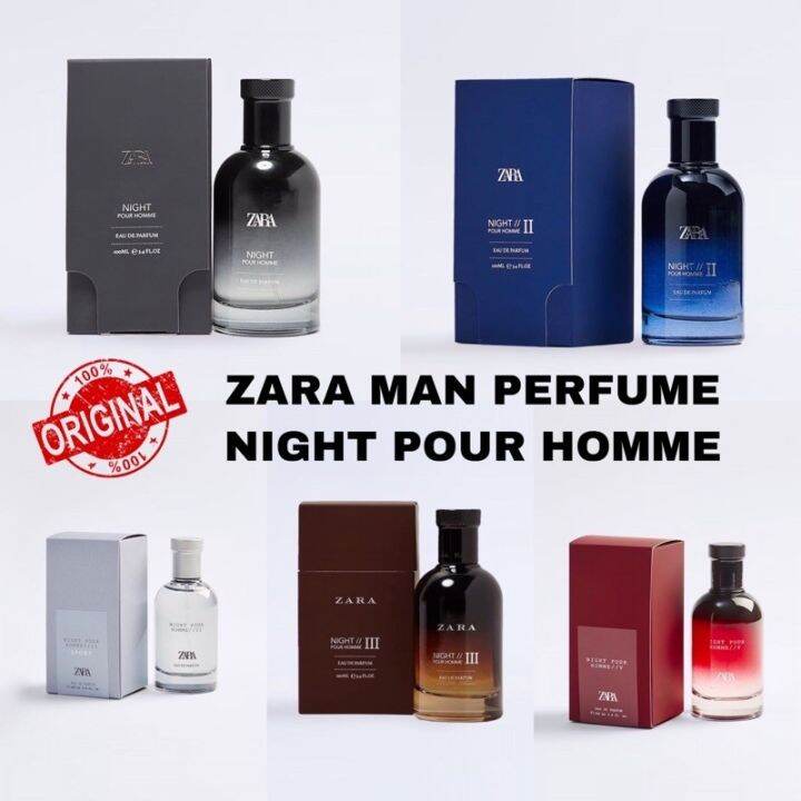 Delivery on time [ORIGINAL] ZARA MAN PERFUME NIGHT POUR HOMMEE / I / II