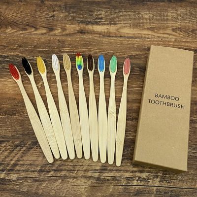 hot【DT】 10PCS Colorful Toothbrush Set Soft Bristle Teeth Whitening Toothbrushes Oral