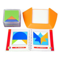2021 Tangram Childrens Color Code Puzzle Game, Tangram Educational Toy, Used To Develop Logic And Spatial Inligence Skills