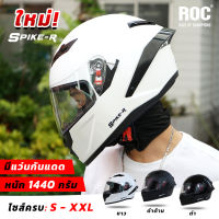 ROC Spike-R  หมวกกันน็อคเต็มใบสไตล์ทัวริ่ง ชิลด์ใส มีเเว่นกันแดดด้านใน  [สินค้าใหม่ 3 สี พร้อมส่ง]