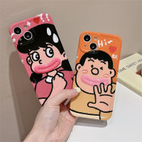 ลายการ์ตูนเสืออ้วนปากไส้กรอกสวยงามสำหรับ IPhone 15 14 13 12 Pro Max เคสโทรศัพท์แฟชั่นความคิดสร้างสรรค์