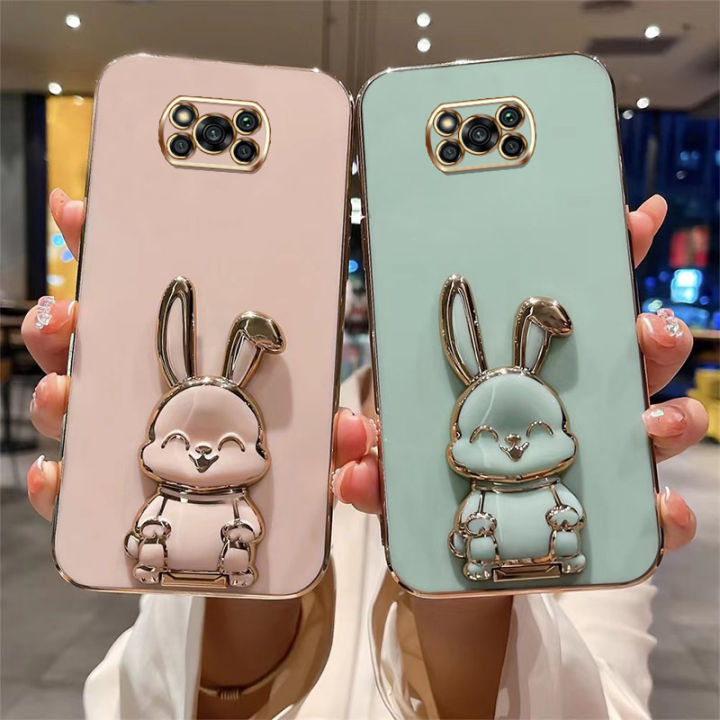 andyh-new-design-for-xiaomi-poco-x3-x3-nfc-x3-pro-case-luxury-3d-stereo-stand-bracket-smile-rabbit-electroplating-smooth-phone-case-fashion-cute-soft-case