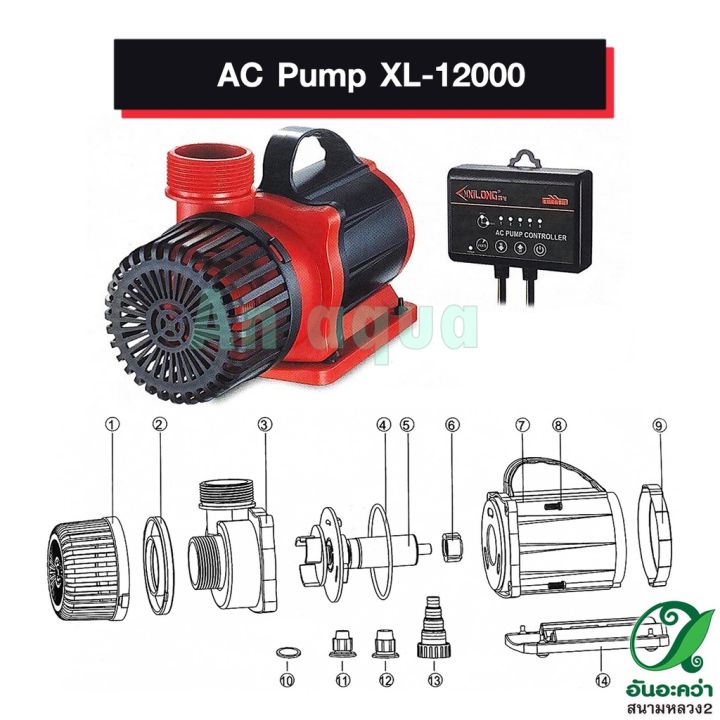 ปั๊มลม-ac-pump-xl-12000-อุปกรณ์ตู้ปลา-กรุณาอ่านรายละเอียดก่อนสั่งซื้อ