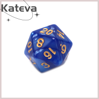 [Kateva] COD 1PC ทนทาน pearlized D20ลูกเต๋าอะคริลิค20ด้านลูกเต๋าสำหรับเกมบอร์ด