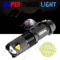 ไฟฉาย ไฟฉายเดินป่า พกพา หลอดแรงสูงพิเศษ Super Turbo Light CREE Q5 (Black) 1 ชิ้น