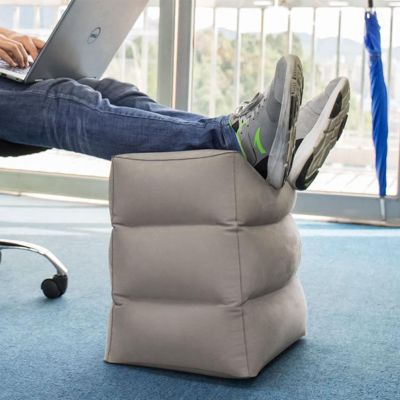 Inflatable Office Travel Footrest Leg Foot Rest Cushion Bed Pillow Kids Pad O3N3