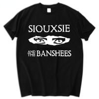 เสื้อยืดผ้าฝ้ายผู้หญิงผู้ชาย Tshirt Harajuku Siouxsie และ Banshees ผู้ชาย T เสื้อ Cool Goth Punk Eyes เสื้อยืดกราฟิก Cure Ropa hombre