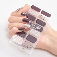 Four Sorts of Nail Stickers Fashion Nail Wraps Self Adhesive Manicure Decoracion Nail Strips Nail Sticker Set Nail Art Adhesives Tape