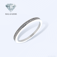 Malai Gems แหวนเพชร แหวนเพชรแถว เงินแท้ 925 เคลือบทองคำขาว ประดับเพชรสวิส CZ รุ่น 151-1R157932 แถมกล่อง