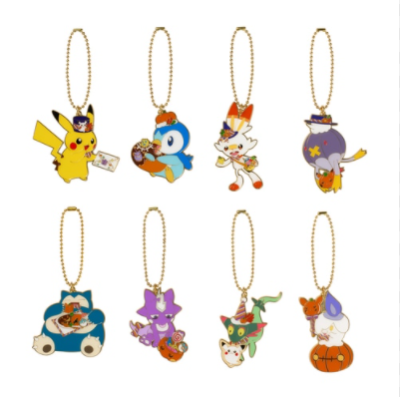 [Pokemon Japan]Metal Keychain Collection Pokémon Pumpkin Banquet
