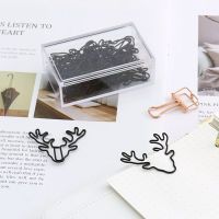 TUTU 2010PCS Vintage Deer Metal Paper Clips Bookmark Pin Karea Stationery Office Accessories Memo Clips H0219