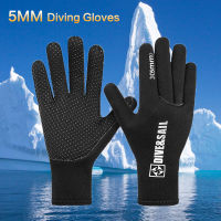 Premium 3MM 5MM Neoprene Diving Gloves Thicken Warm Wear-resistant Non-slip Surf Swimming Scuba Diving Snorkeling Wetsuit Gloves