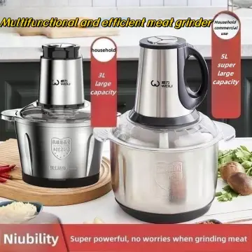 Multifunction Home Kitchen Automatic Meat Grinder 2L 3L Cheap Stainless  Steel Food Processor Commercial Mini Portable Electric Food Chopper - China  Blender and Kitchen Appliance price