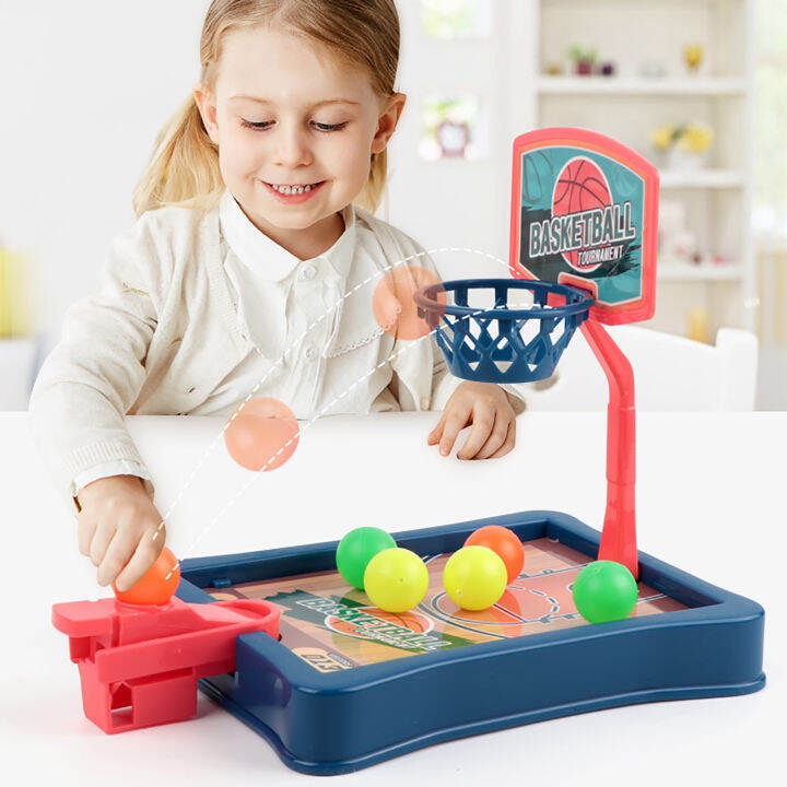 Children's Mini 2 Player Game Mini Basketball Hoop Shooting Stand Toy Educational for Children