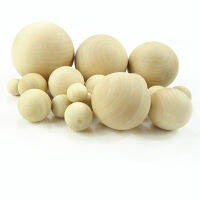 1-100pcs 6mm to 75mm Diameter Natural Wood Balls Wooden Craft Sphere Round Craft Supplies