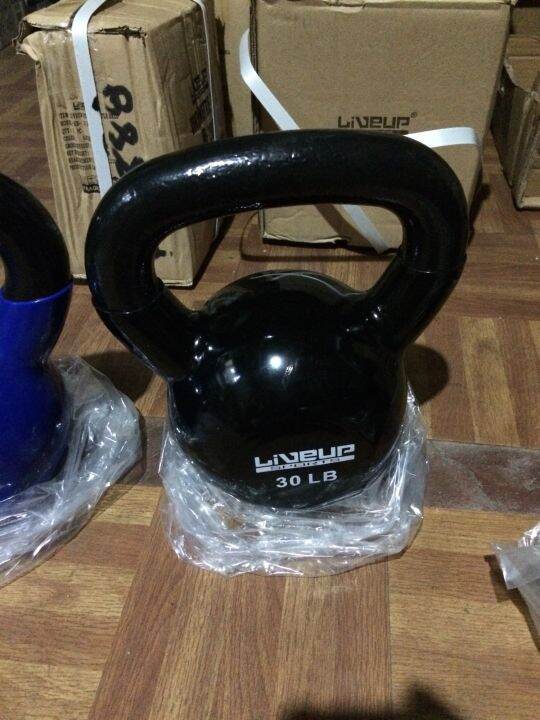 Kettlebell Kettle Bell Pure Metal Vinyl Coated 30lbs 30 Lbs 