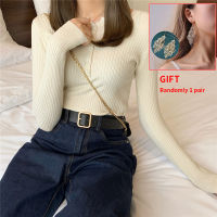 O-neck Pullover Autumn Winter Basic Sweater Womens Jumper Soft Slim Knitted Warm Sweaters Knitting Tops Warm Sweaters