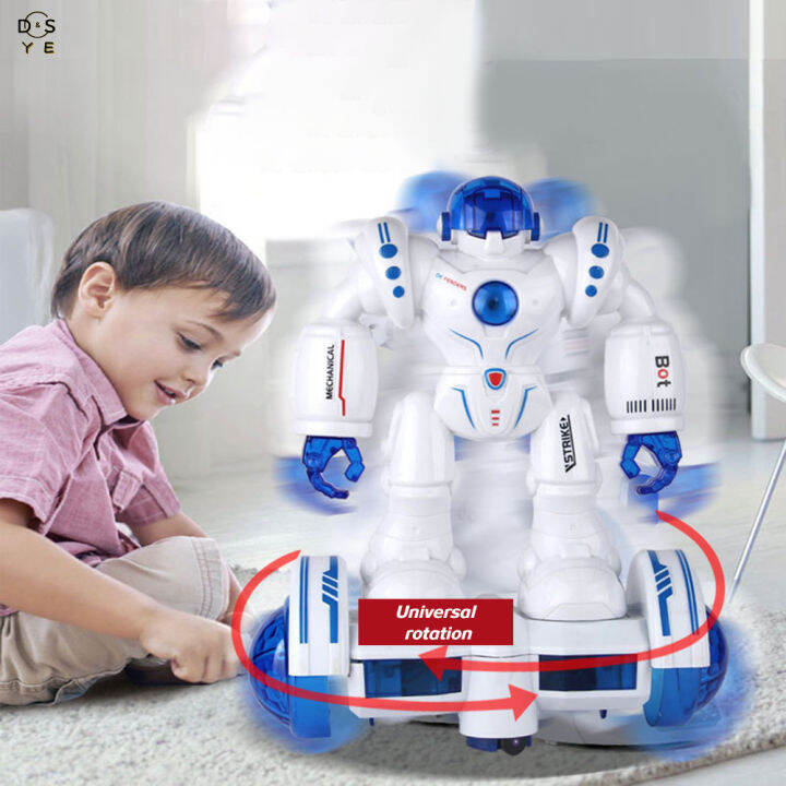 dsye-robocop-หุ่นยนต์เดินเต้นรำของเล่นเด็กดนตรีดนตรีและไฟแอลอีดีสีสดใส