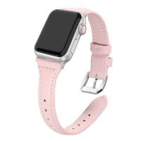 ✈﹍✓ Small Waist Genuin Leather Strap for Apple Watch Band 44mm 40mm 45mm 41mm 38mm 42mm Correa Bracelet iWatch Series 8 7 4 6 SE 5 3