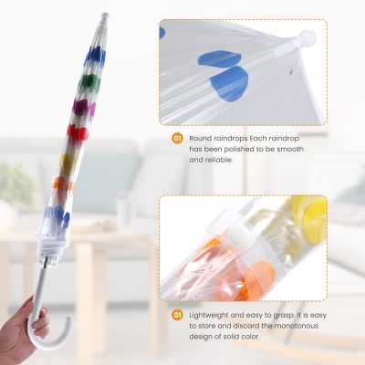 Kids Clear Bubble Umbrella Mens and Womens Childrens Umbrellas Transparent Long Handle Fashion Umbrella