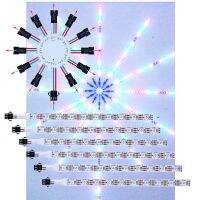 DC5V WS2812b Led Module Firework Lights 5050 RGB Individually Addressable Strip 3Pin 12 Channels 10Leds/16.6cm 15Leds/25cm IP30
