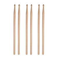 [ammoon]3 Pair 5A Maple Drum Sticks with Carry Bag for Drum Playing